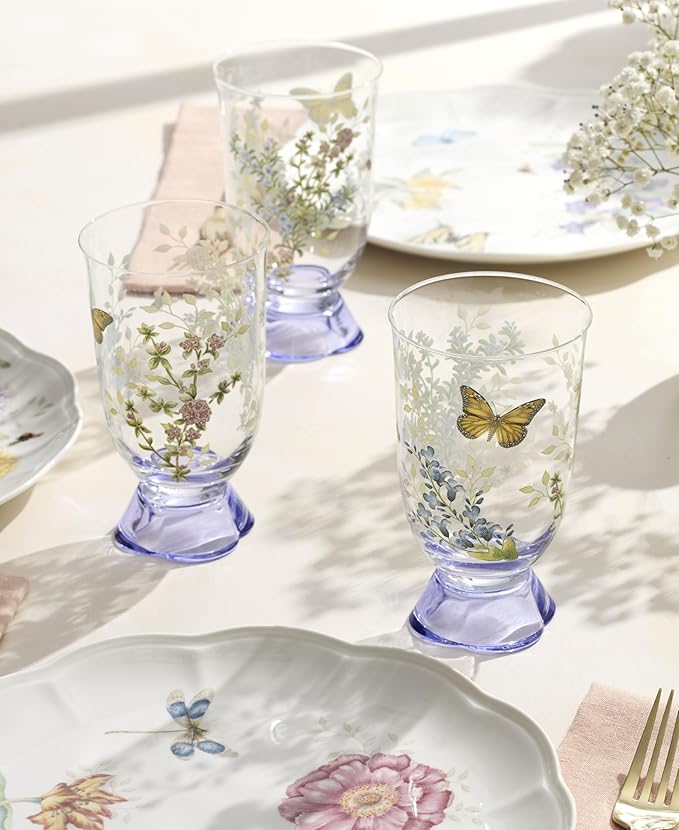 Lenox 897831 Butterfly Meadow Herbs Tall Tumblers Set Of 4
