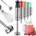 Zulay Immersion Blender Handheld - Durable Stick With Ultra-Sharp Stainless Steel Blades For Effortless Blending - Immersion Blender Set (No Cup) Matte Black)