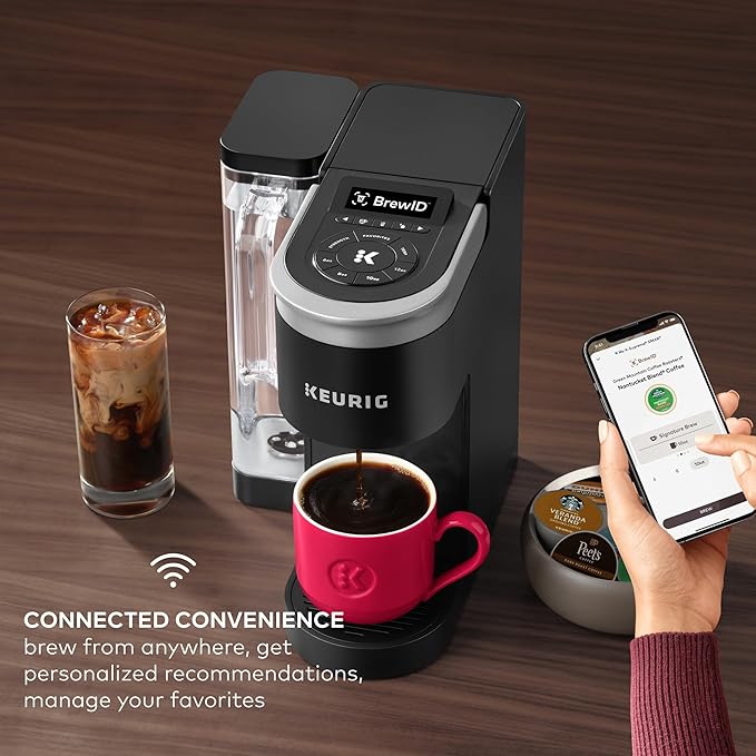 Keurig K-Supreme SMART Coffee Maker MultiStream Technology Brews 6-12oz Cup Sizes Black
