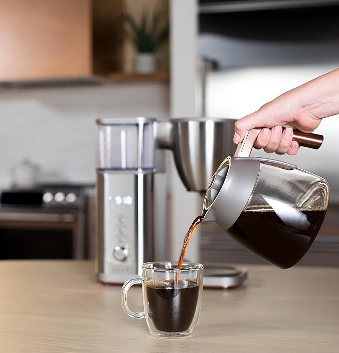 Café Specialty Drip Coffee Maker | 10-Cup Glass Carafe | WiFi Enabled Voice-to-Brew Technology | Smart Home Kitchen Essentials | SCA Certified Barista-Quality Brew | Stainless Steel