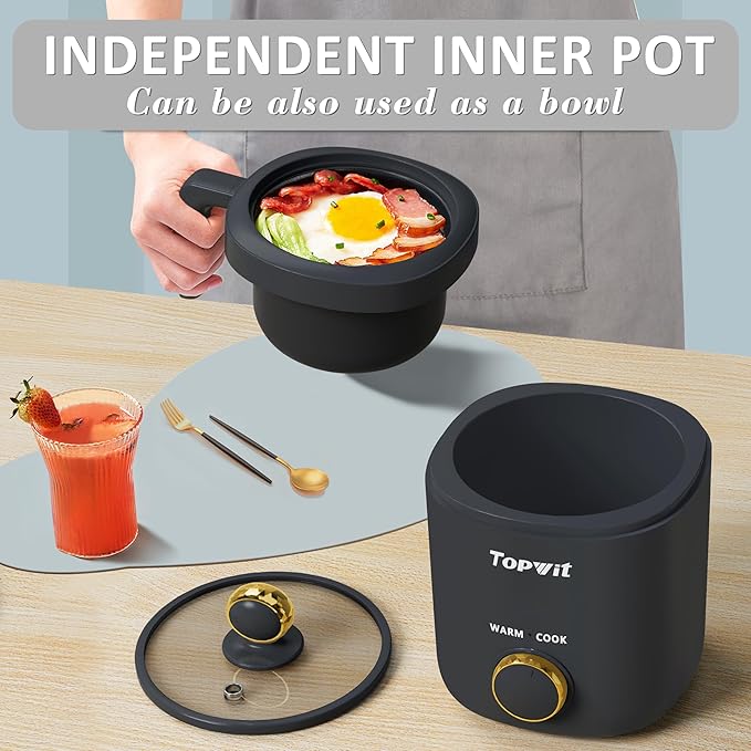 TOPWIT 1.2L Mini Rice Cooker &amp 1.8L Electric Pot