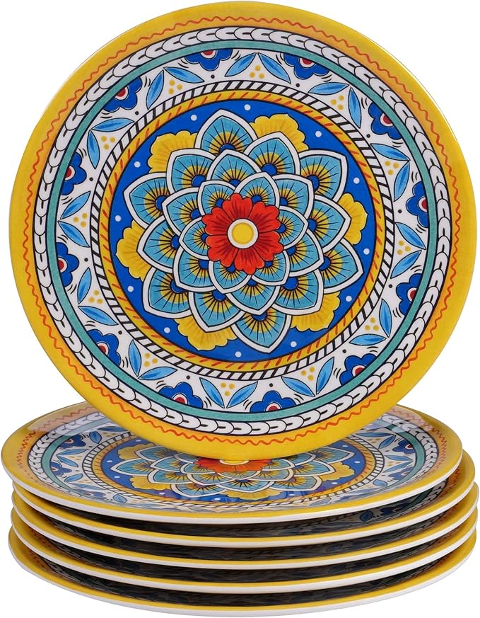 Certified International Portofino 12 Piece Melamine Dinnerware Set Service for 4 Multi Colored