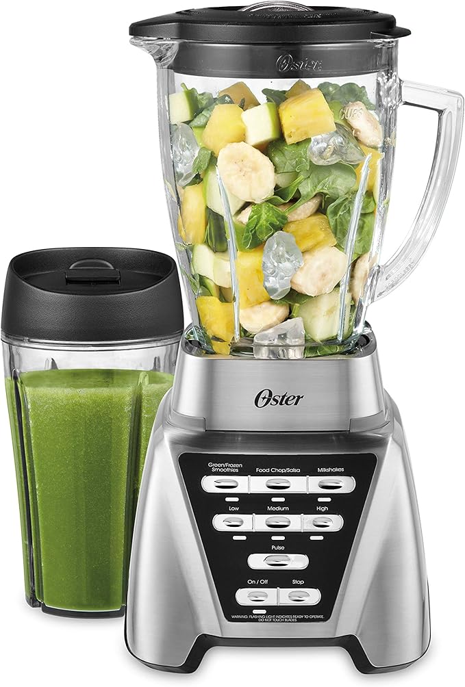 Oster Blender | Pro 1200 with Glass Jar + Oster 2-Slice Toaster Touch Screen