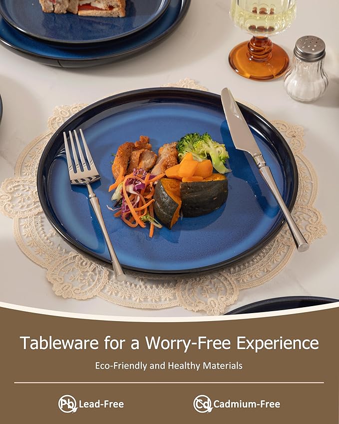 Dinnerware sets plates and bowls sets modern platesCeramic Dinnerware Sets12 Pieces Porcelain Lightweight PlatesScratch Resistant Dish Set (style - 8 4 - Set (12pcs))
