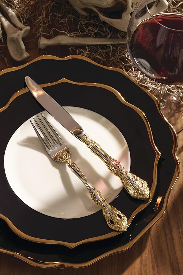 Lenox 896841 Contempo Luxe Black Accent Plates Set of 4