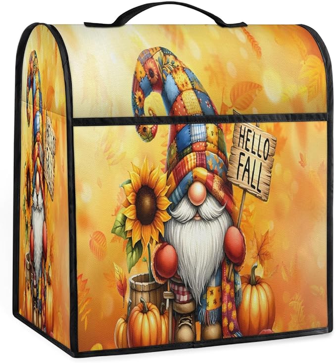 cfpolar Kitchen Aid Mixer Cover Compatible with 6-8 Quarts Fall Dwarf Sunflower Pumpkins Stand Mixer Cover Kitchen Aid Mixers Accessories Appliance Organizer Bag Dust Covers with Zipper Pocket