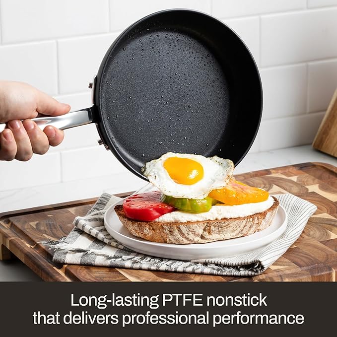 All-Clad HA1 Expert Hard Anodized Nonstick Cookware Set (13 Piece) Pots Frying Pans Dishwasher-Safe Oven-Safe Up to 500°F Compatible with All Stovetops (Gas Electric &amp Induction) - Black