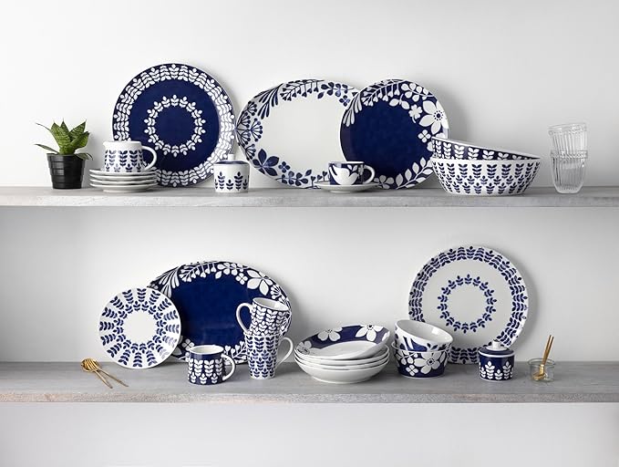 Noritake Bluefjord 12-Piece Dinneware Set Service for 4