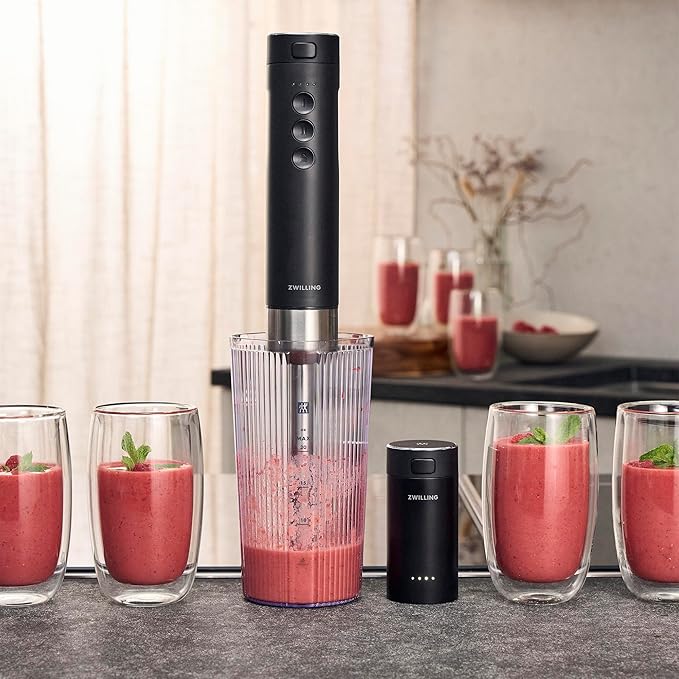 ZWILLING Xtend Cordless Hand Blender and Accessory 4-pc Set (Battery Not Included)