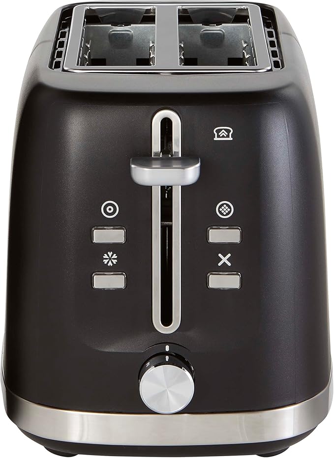 West Bend Toaster 2-Slice Extra-Wide and Deep Slots with 3 Functions and 7 Shade Settings Manual Toast Lift Lever Auto Shut-Off and Removable Crumb Tray 750-Watts Black