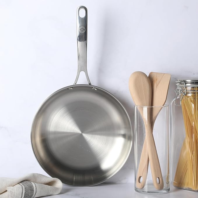 Martha Stewart Castelle 10 Stainless Steel Frying Pan Non Toxic Fry Pan Skillet