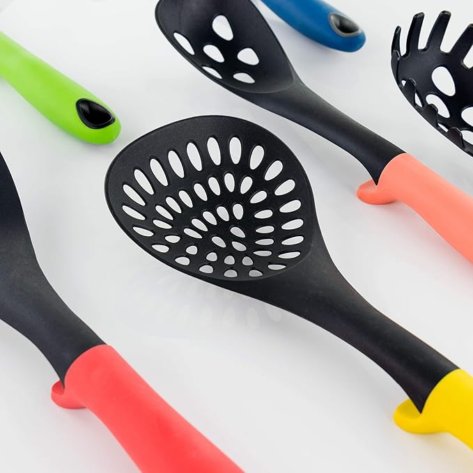 MegaChef Nylon Tool Cookware Utensil Set 7 Piece Assorted Multi-Color