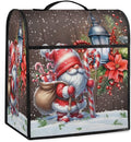 cfpolar Kitchen Aid Mixer Cover Compatible with 6-8 Quarts Christmas Holly Santa Claus Stand Mixer Cover Kitchen Aid Mixers Accessories Appliance Organizer Bag Dust Covers with Zipper Pocket