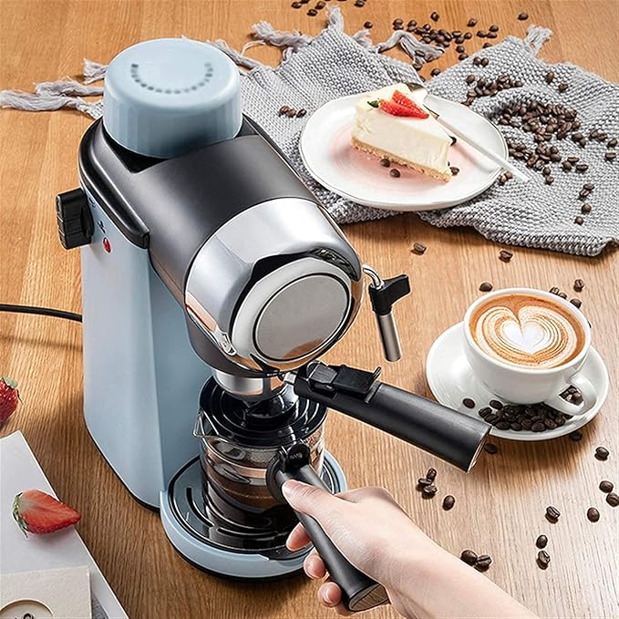 Espresso Coffee Machine Semi-automatic Coffee Maker Cappuccino Moka Milk Frother Foamer 20240311