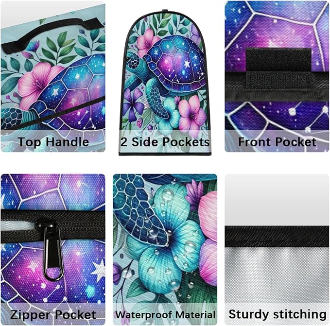 Kitchen Aid Mixer Cover Animal Turtle Flower Stand Mixer Cover Compatible with 6-8 Quarts Stand Mixers Dust Covers with Zipper Pocket Foldable Washable Kitchen Aid Organizer Bag