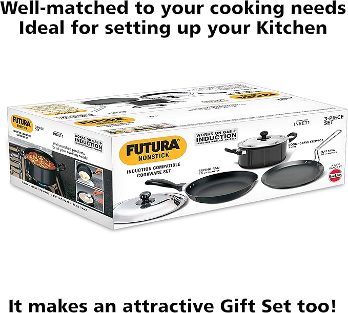 Hawkins Futura Non-Stick Induction Compatible Set 5-Pieces