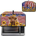 Doojoayie 4 Slice Toaster Cover Bread Machine Cover with Top Handle Design Kitchen Small Appliance Dust Protetor Stain Resistant Universal Fit Sunflower Highland Cow 4 Print