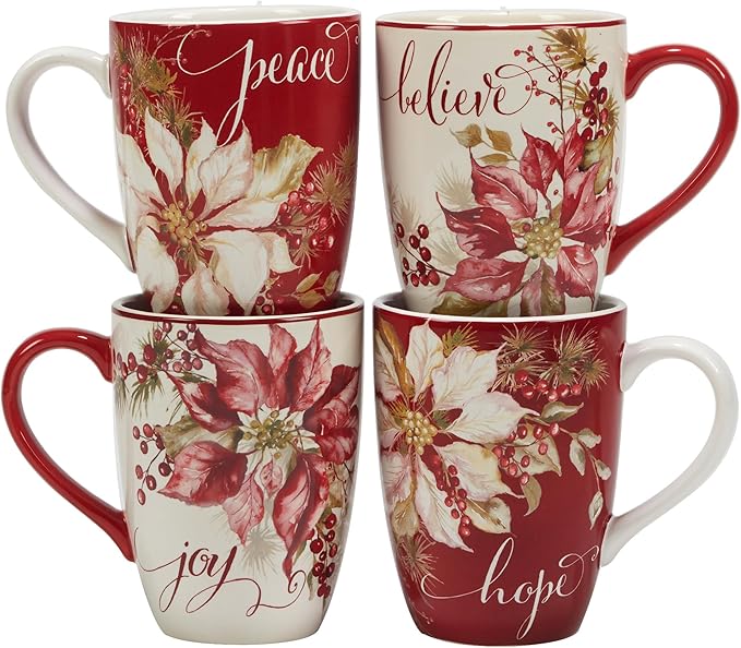 Certified International Winters Joy 16 Piece Dinnerware Set Service for 4