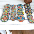 16 Piece Talavera Dinnerware Set | Handmade Mexican Pottery | Unique Floral Patterns