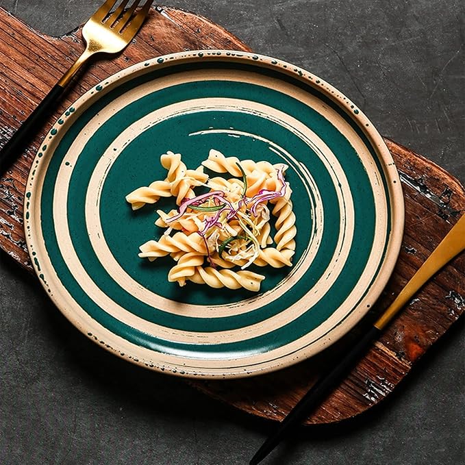 GaRcan Plates and Bowls Sets Porcelain Dinnerware Sets 16 Piece Ceramics Round Dinner Dish Sets Dinnerware Set with Dinner Plates Dessert Plates