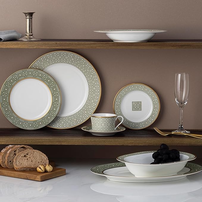 Noritake Infinity Green Gold 5-Piece Place Setting Service for 1