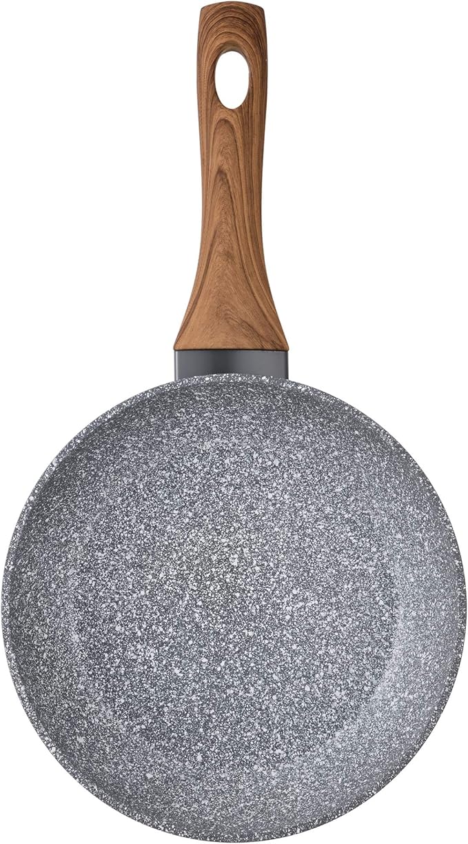 Kitchen Battery 8 Pieces SAN IGNACIO Premium Nona Stainless Steel with pan Set (18/22 cm) and Grill 28x28 cm Daimiel in Forged Aluminum