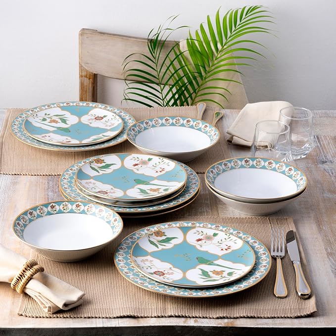 Noritake Lodi's Morning 12-Piece Dinnerware Set Service for 4