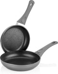 SAFLON Titanium Nonstick 8-Inch and 9.5-Inch Fry Pan Set 4mm Forged Aluminum with PFOA Free Scratch-Resistant Coating from England Dishwasher Safe