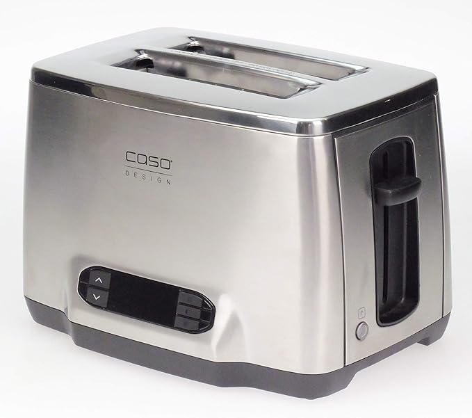 Caso Design Inox 2 Two-Slice Toaster with Wire Warming Basket Attachment 12778