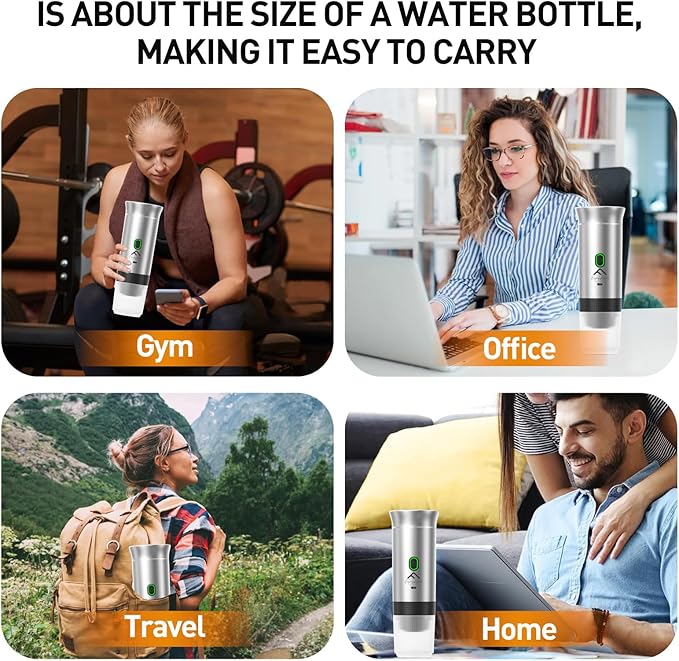 APSARAS USA Portable Coffee Maker Portable Espresso Maker 20 bar Mini Espresso Machine 3in1 Electric Espresso Maker Travel Coffee Maker with Ground Coffee &amp Capsule(Ns&ampDG) for RV Camping