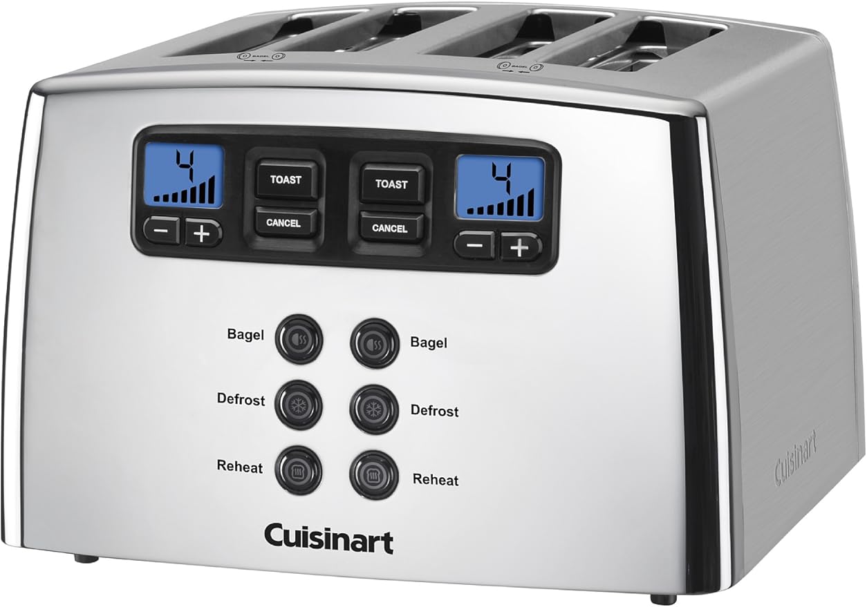 Cuisinart CPT-440CH Touch to Toast Leverless 4-Slice Toaster Polished Chrome