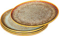 Ceramic Dinner Plates Dish SetSet of 4for Lunch snacks -Microwave Oven &amp Dishwasher SafeScratch ResistantDinnerware Kitchen Porcelain Serving Dishes 10 Inch Round