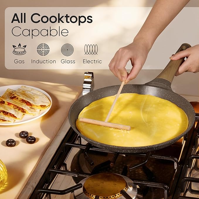 CAROTE 31pcs Pots and Pans Set Non Stick Cookware Set Pots and Pans Nonstick Kitchen Cooking Induction Cook Ware PFOA Free
