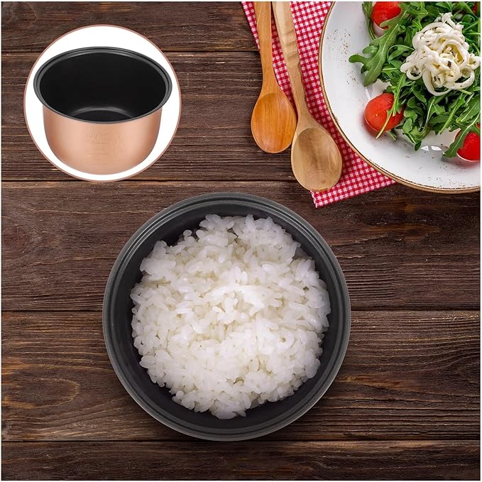 2L Electric Rice Cooker Inner Pot Non Stick Rice Cooker Inner Pot Size18.50X18.50X10.80cm/7.27X7.27X4.24in