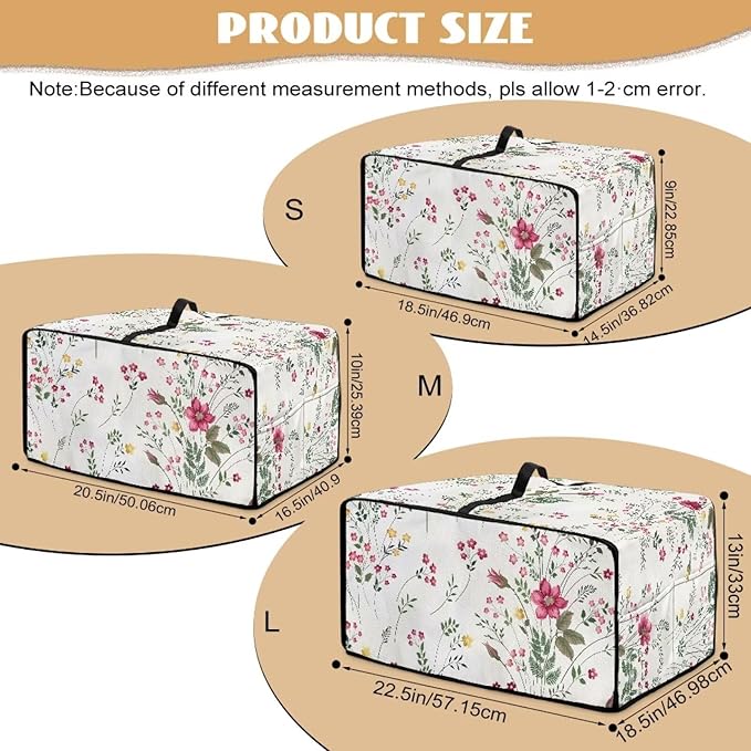 Doojoayie Floral Toaster Oven Cover Universal Fit Kitchen Appliance Dust Protector 4 Slice Toaster Cover Polyester Fabric Kitchen Appliance Dustproof Protector