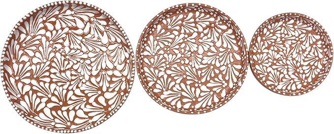 Talavera Dinnerware Set | Brown &amp White 4-Piece