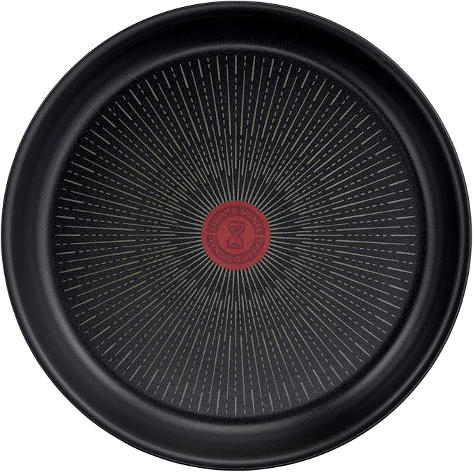 Tefal Ingenio Unlimited ON 3 piece Non-Stick Induction Pan Set 24 &amp 28 cm Frying Pans 1 Removable Handle Easy Cleaning Heat Indicator Black L3959143