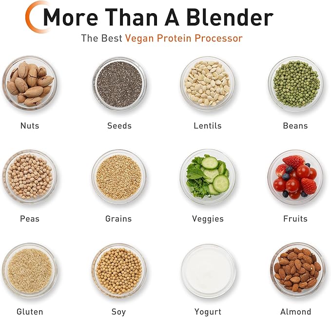 JOYOUNG Blender Fully Automatic Soy Milk Maker Glass Blender Cold and Hot with 8 Presets Self-cleaning Soup Maker Almond Milk Oat Milk Shakes and Smoothies Soy Milk. (Brown)