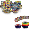 vancasso 18 Pieces Dinnerware Sets Bundles 26oz Cereal Bowls Set of 6