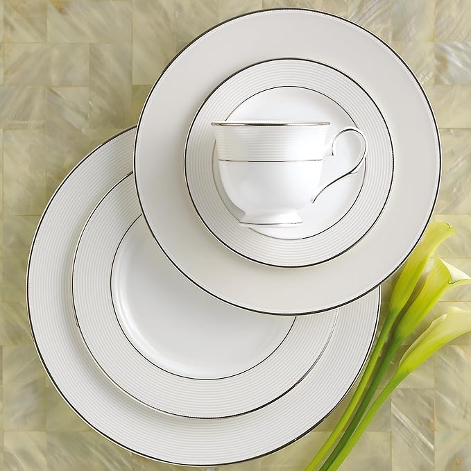 Lenox 806506 Opal Innocence Stripe 5-Piece Place Setting