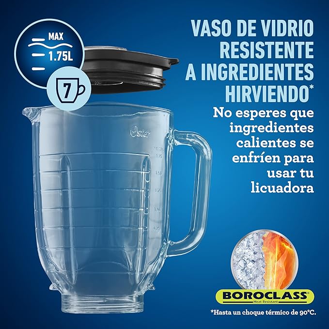 Oster Knob Button Blender with Glass Jar BLSTPBRG