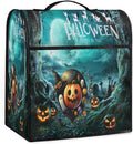 cfpolar Kitchen Aid Mixer Cover Compatible with 6-8 Quarts Halloween Pumpkin Ghosts Green Forest Stand Mixer Cover Kitchen Aid Mixers Accessories Appliance Organizer Bag Dust Covers with Zipper Pocket