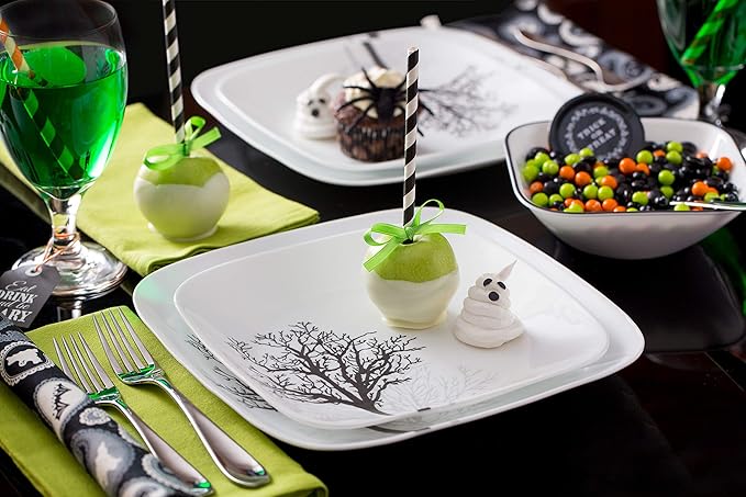 Corelle Vitrelle 18-Piece Service for 6 Dinnerware Set Triple Layer Glass and Chip Resistant &amp Vitrelle 28-oz Soup/Cereal Bowls Set of 6 Chip &amp Crack Resistant Dinnerware Bowls