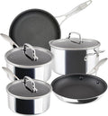 Circulon Scratch Defense Stainless Steel Pan Set: 5 Piece Induction Hob Pan Set with Extreme Non Stick Induction &amp All Hob Suitable
