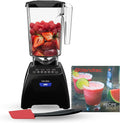 Blendtec Classic 575 Blender 90 oz WildSide+ Jar Spoonula Spatula and Recipe Book Bundle - Black