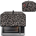 Doojoayie Leopard Toaster Dust Cover Compatible with 8 Slice Toaster Dust Protection Cover Kitchen Decoration Small Appliance Protector Leopard Print