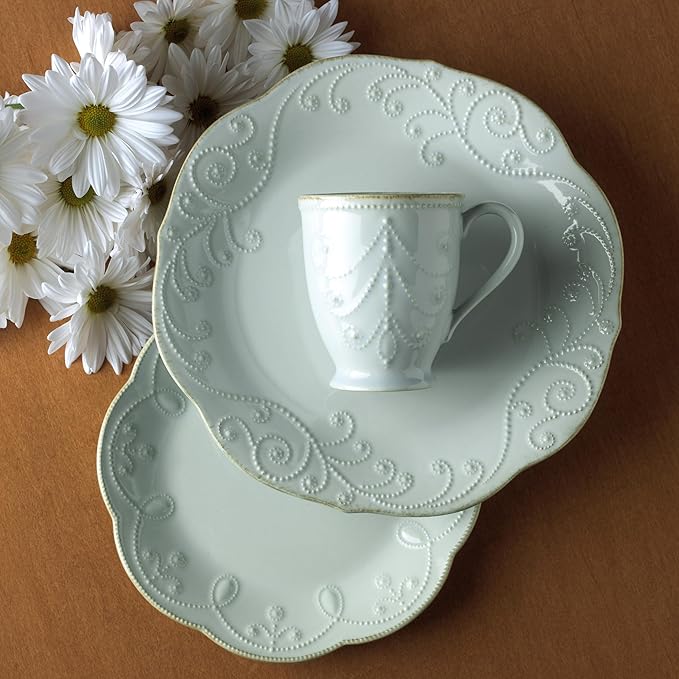 Lenox French Perle 4-Piece Place Setting Ice Blue12 oz