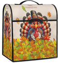 cfpolar Kitchen Aid Mixer Cover Compatible with 6-8 Quarts Thanksgiving Turkey Maple Leaves Stand Mixer Cover Kitchen Aid Mixers Accessories Appliance Organizer Bag Dust Covers with Zipper Pocket