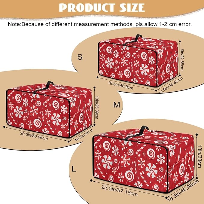 Doojoayie Christmas Candy Toaster Cover 6 Slice Stain Resistant Dust Cover for Bread Machine Small Kitchen Appliance Protector for Bread Making Machine/Air Fryer