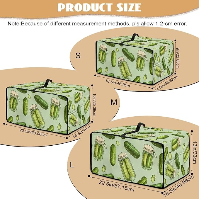 Doojoayie Cucumber Toaster Cover 4 Slice Small Appliance Dust Protector Bread Making Machine Cover Compatible with Toaster/Kitchen Appliance 18.5x14.5x 9